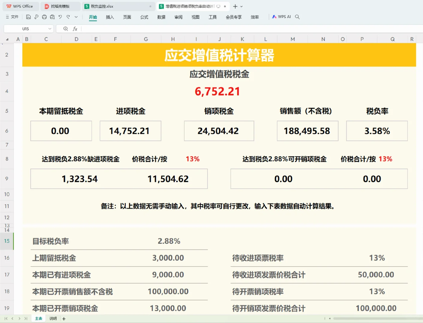 原来高手都是这样控制税负率的！