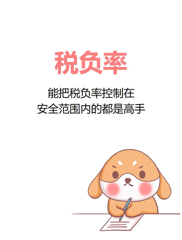 原来高手都是这样控制税负率的！