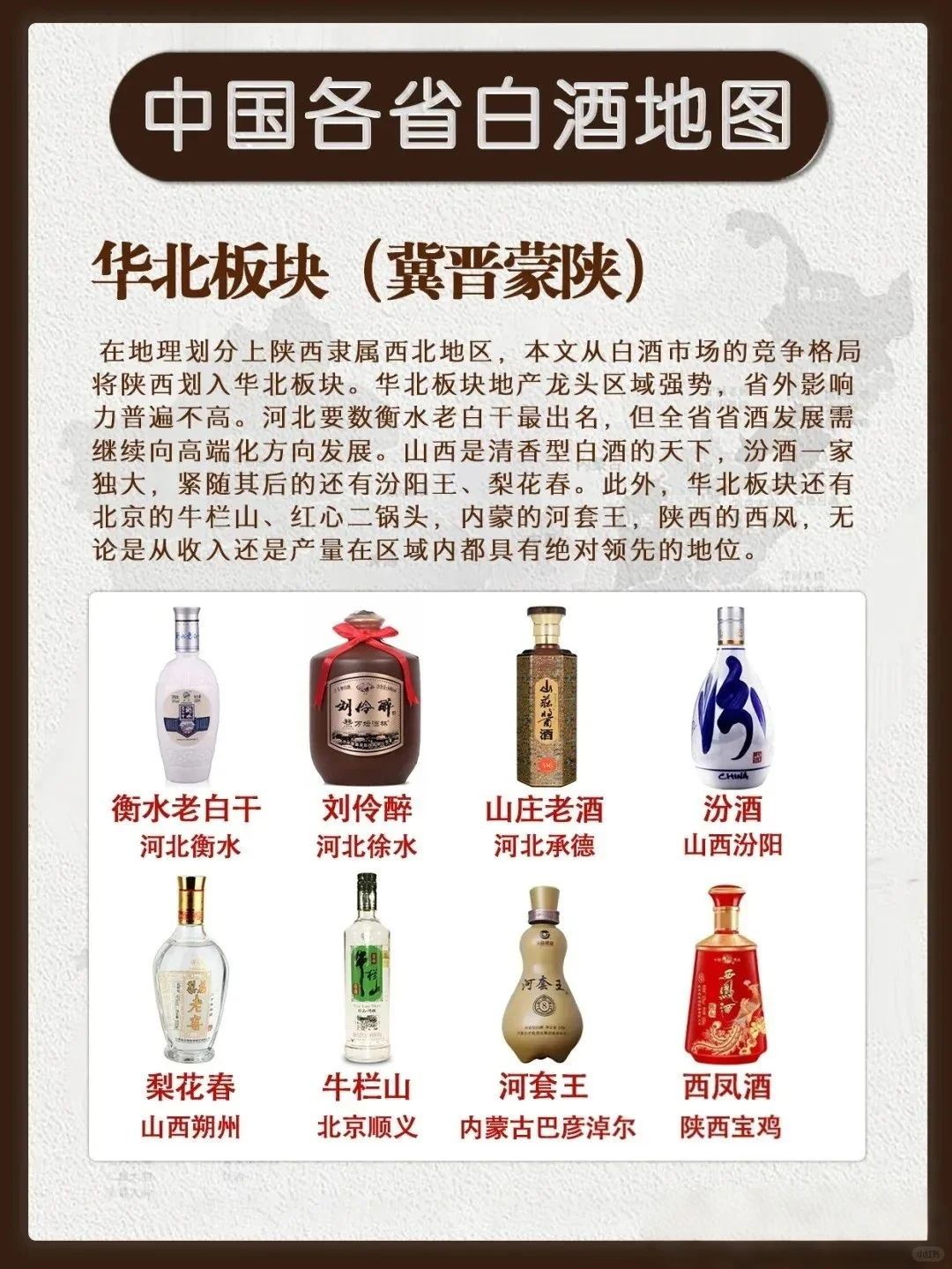 秒懂中国白酒地图！你家乡的代表白酒是什么