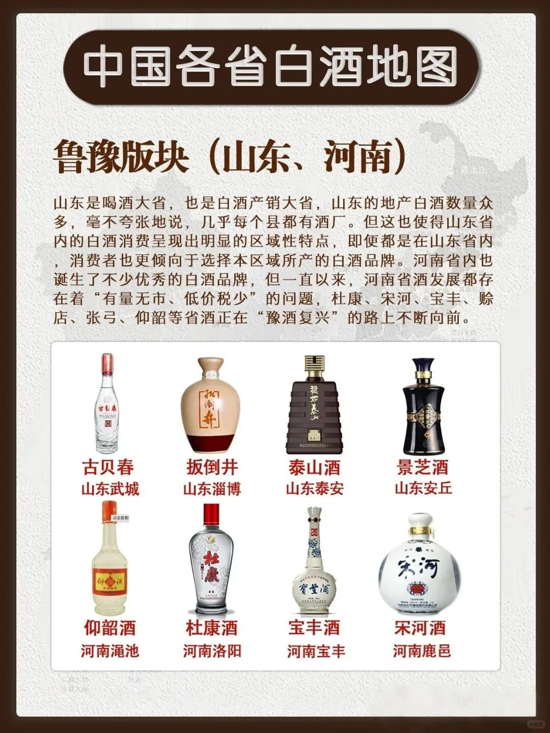 秒懂中国白酒地图！你家乡的代表白酒是什么