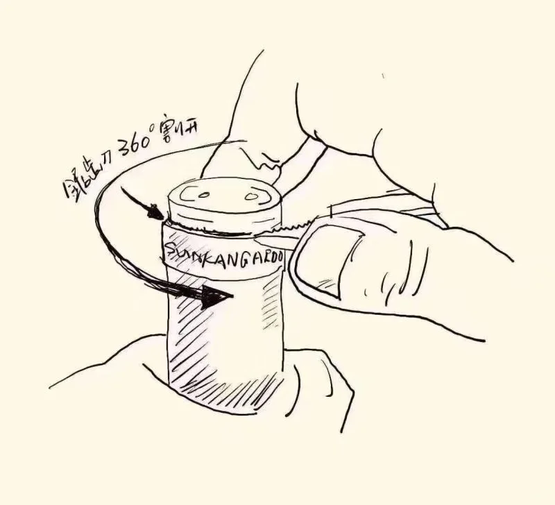 如何使用海马刀打开葡萄酒