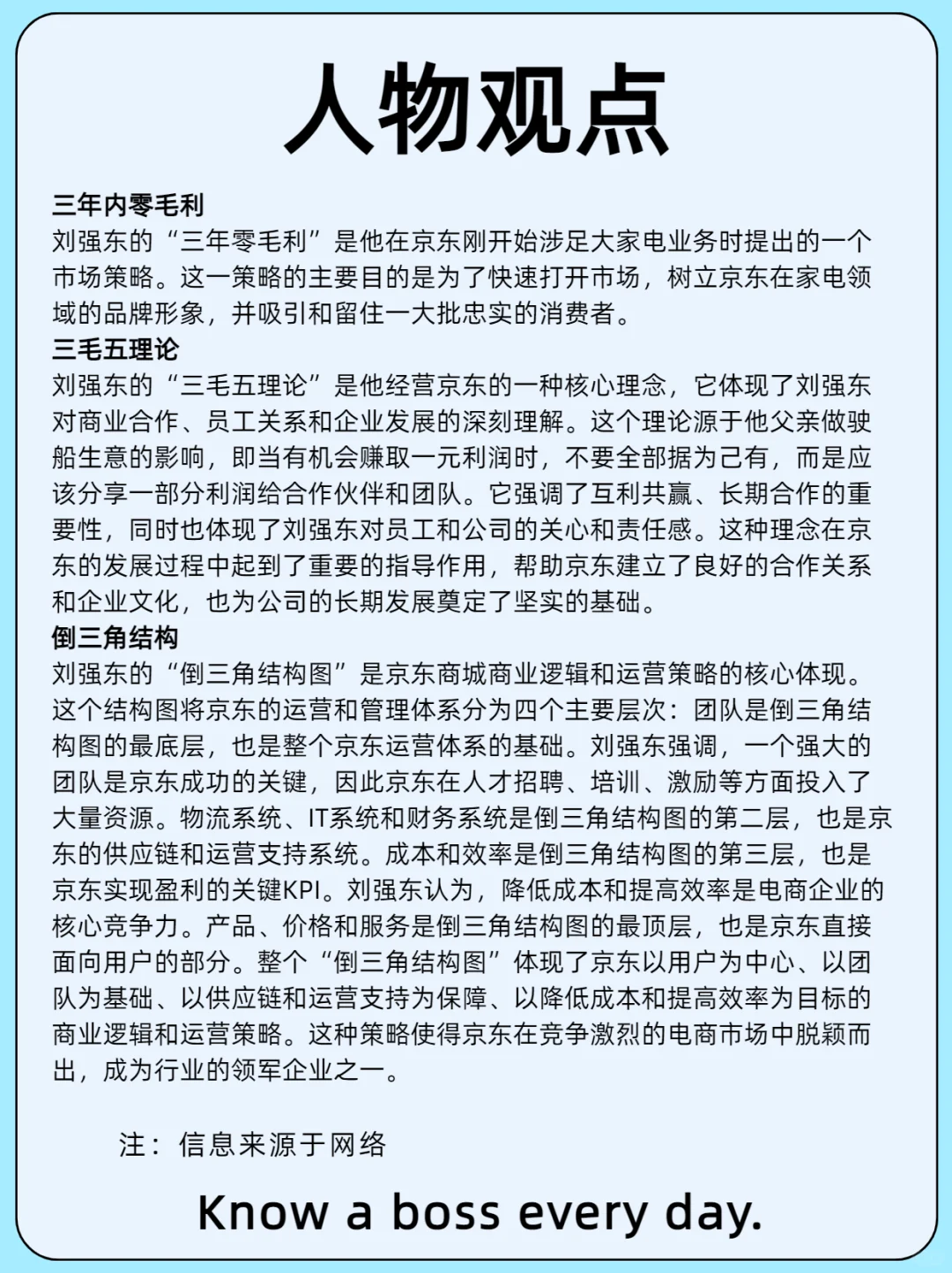 每天认识一位老板/刘强东