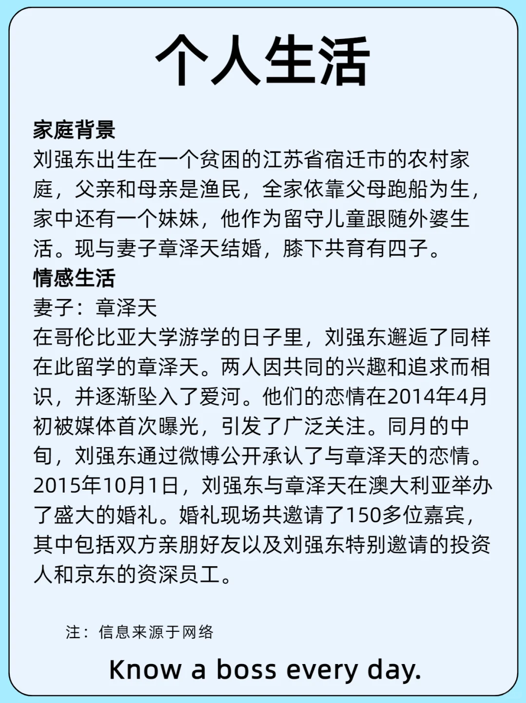 每天认识一位老板/刘强东