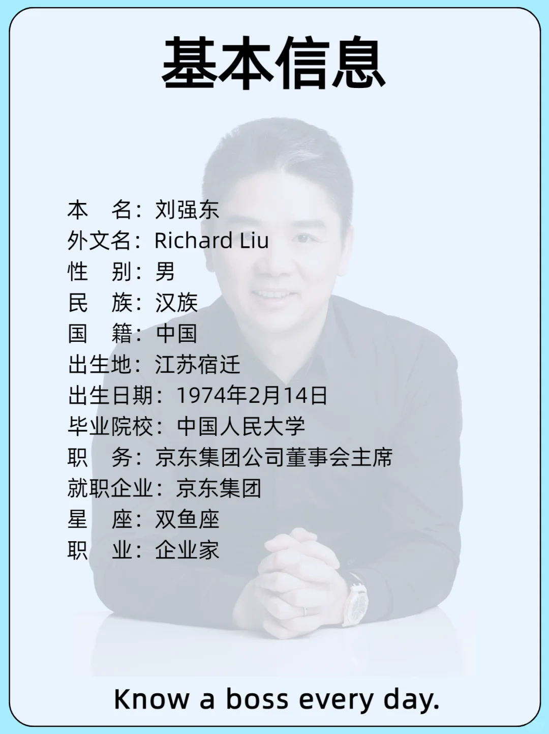 每天认识一位老板/刘强东