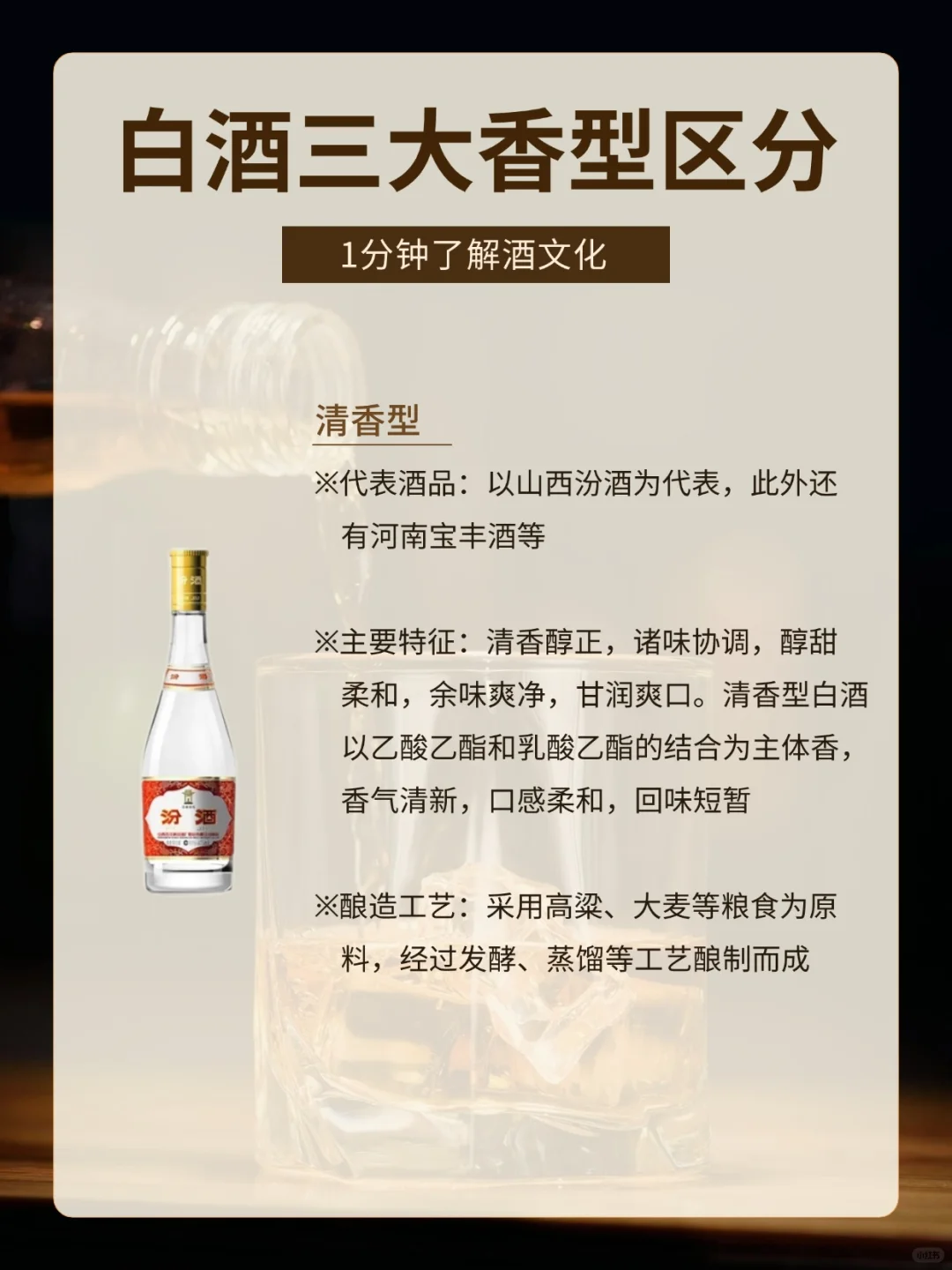 1分钟了解酒文化｜白酒的三大香型区分