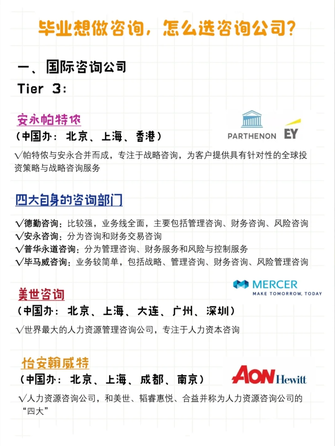 毕业想做咨询，怎么选咨询公司❓