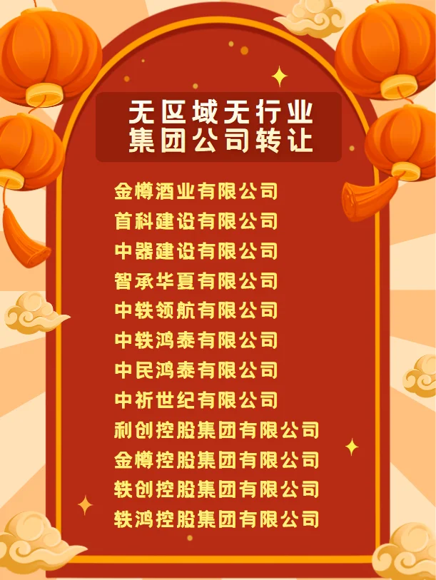 无区域、无行业、控股集团公司