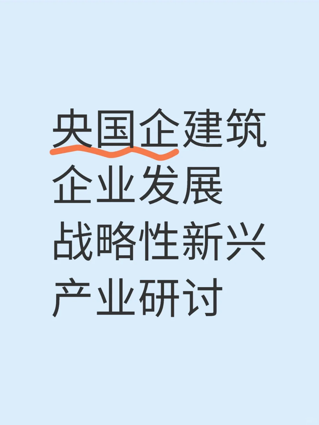 建筑企业发展战略性新兴研讨