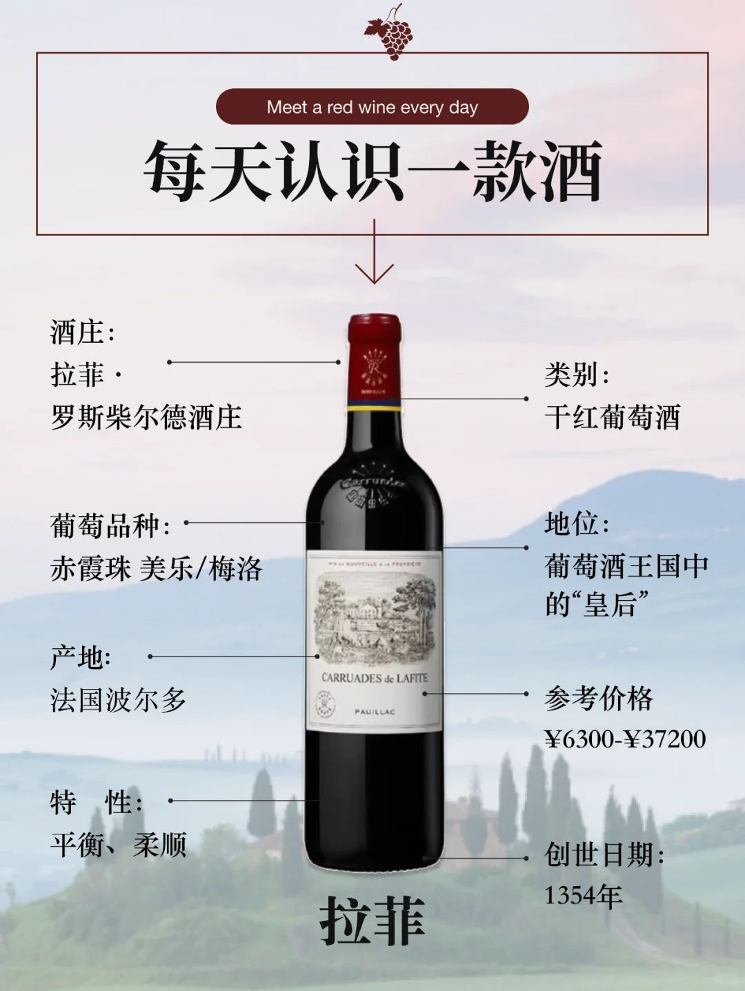 每天认识一款酒—拉菲