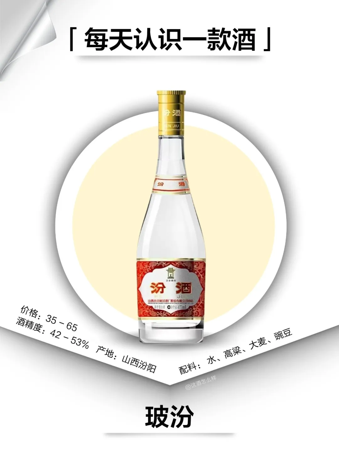 每天认识一款白酒·玻汾