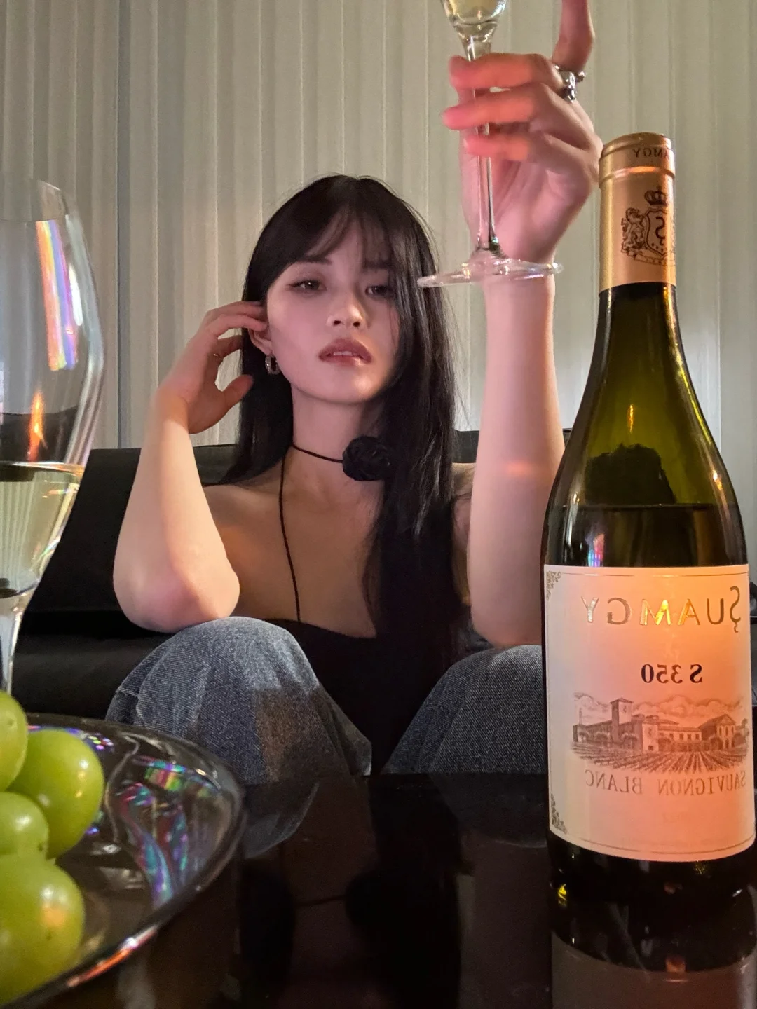 下班喝葡萄酒 盖盖班味??ℎ????