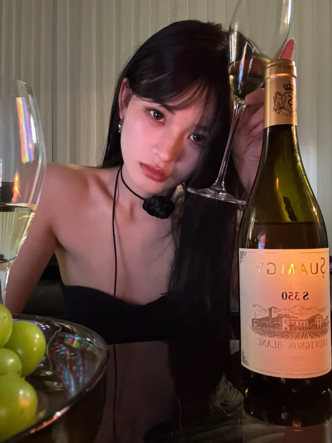 下班喝葡萄酒 盖盖班味??ℎ????