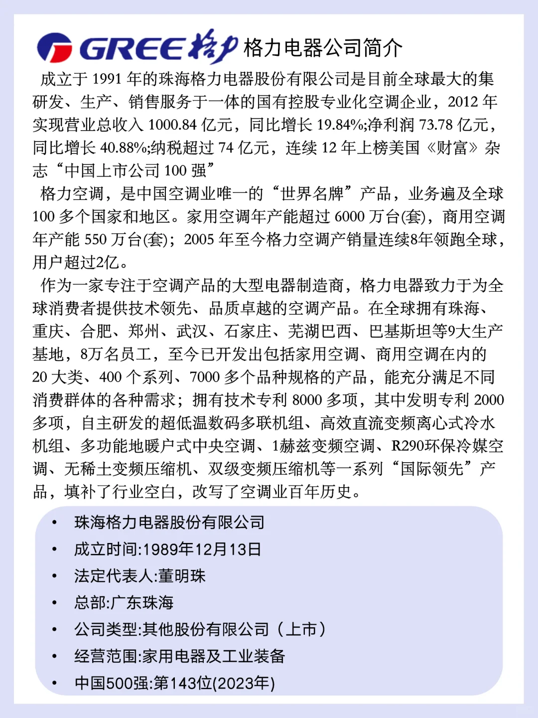 挑战每天认识一家企业——格力电器
