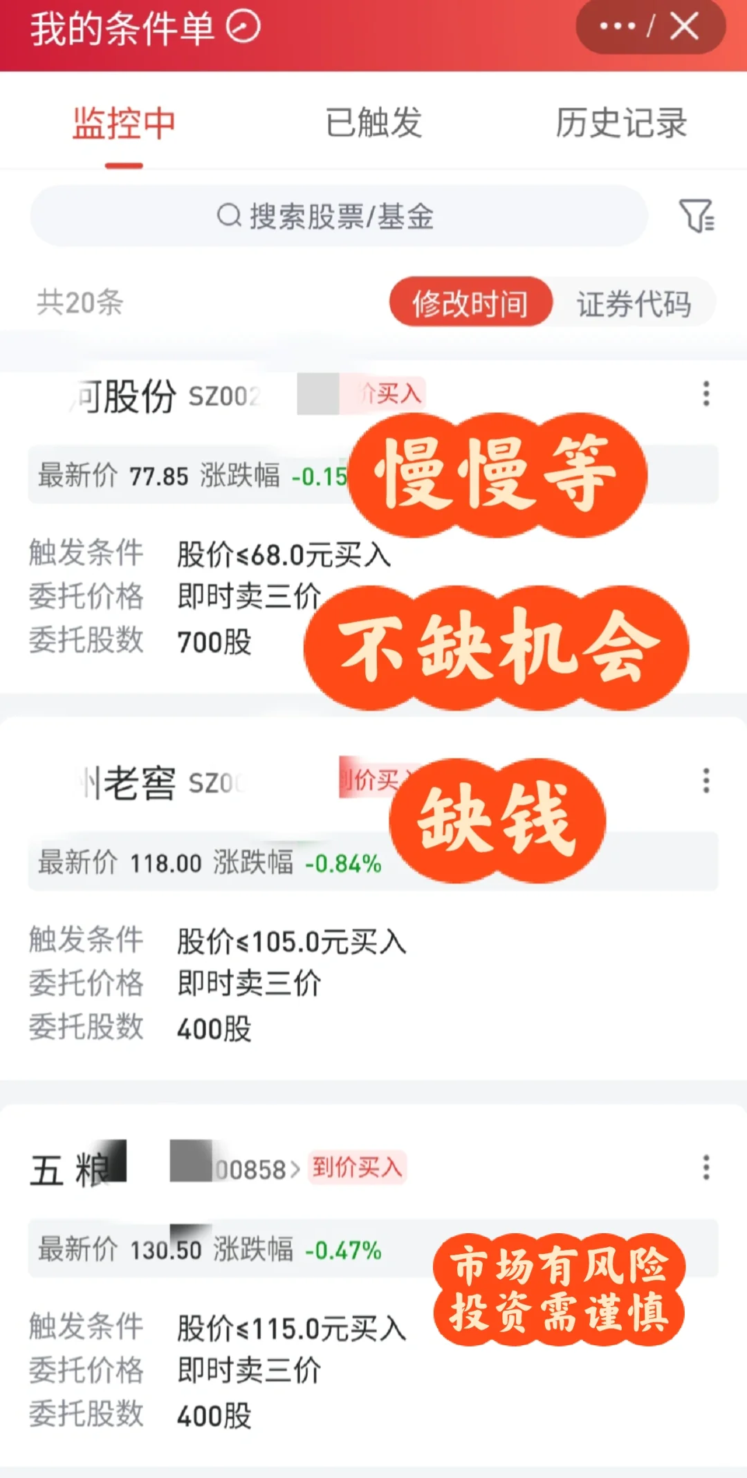 慢慢等待白酒买入机会