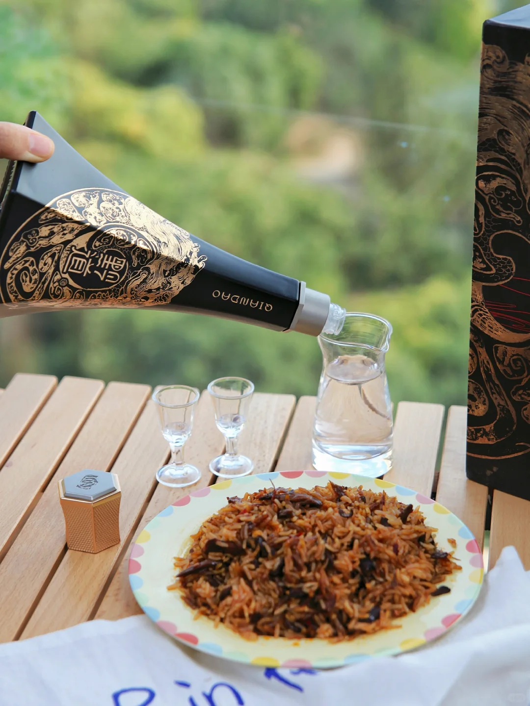 夏日露营?️来点黔道白酒也太快乐了！
