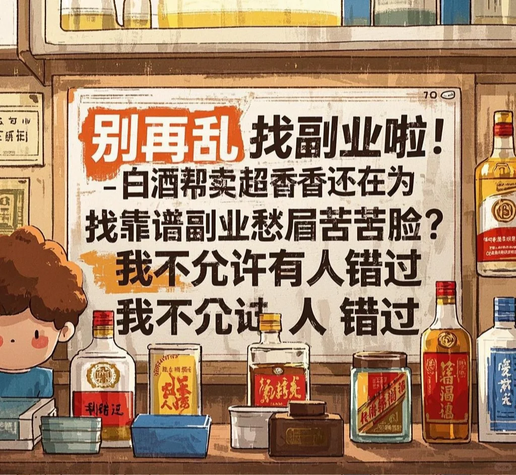 别再乱找副业啦！白酒帮卖超香