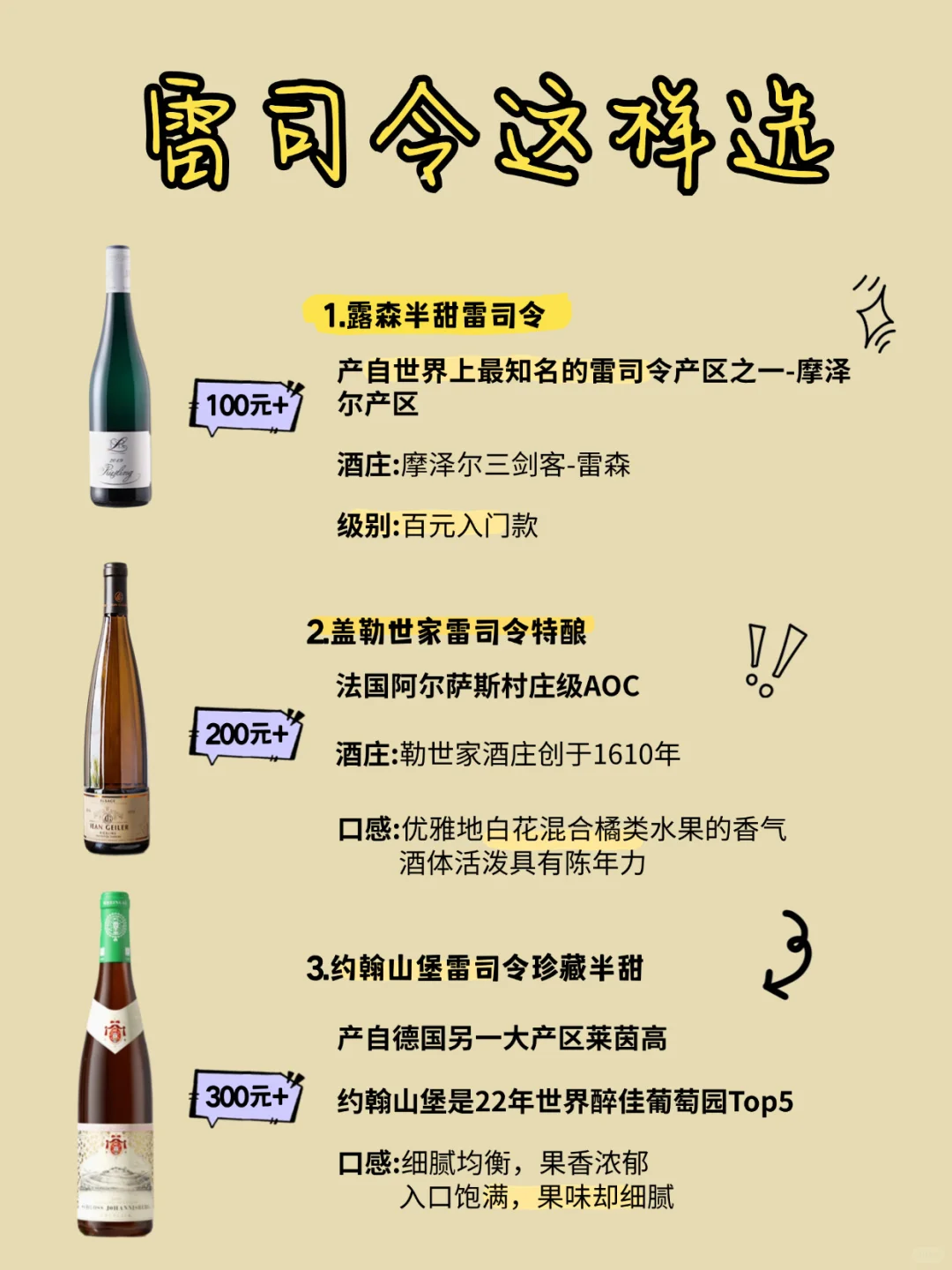 一篇文教你选对雷司令~还有巨好喝的酒单