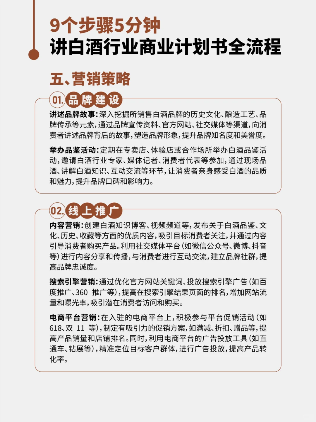 9个步骤5分钟讲清白酒行业计划书全流程