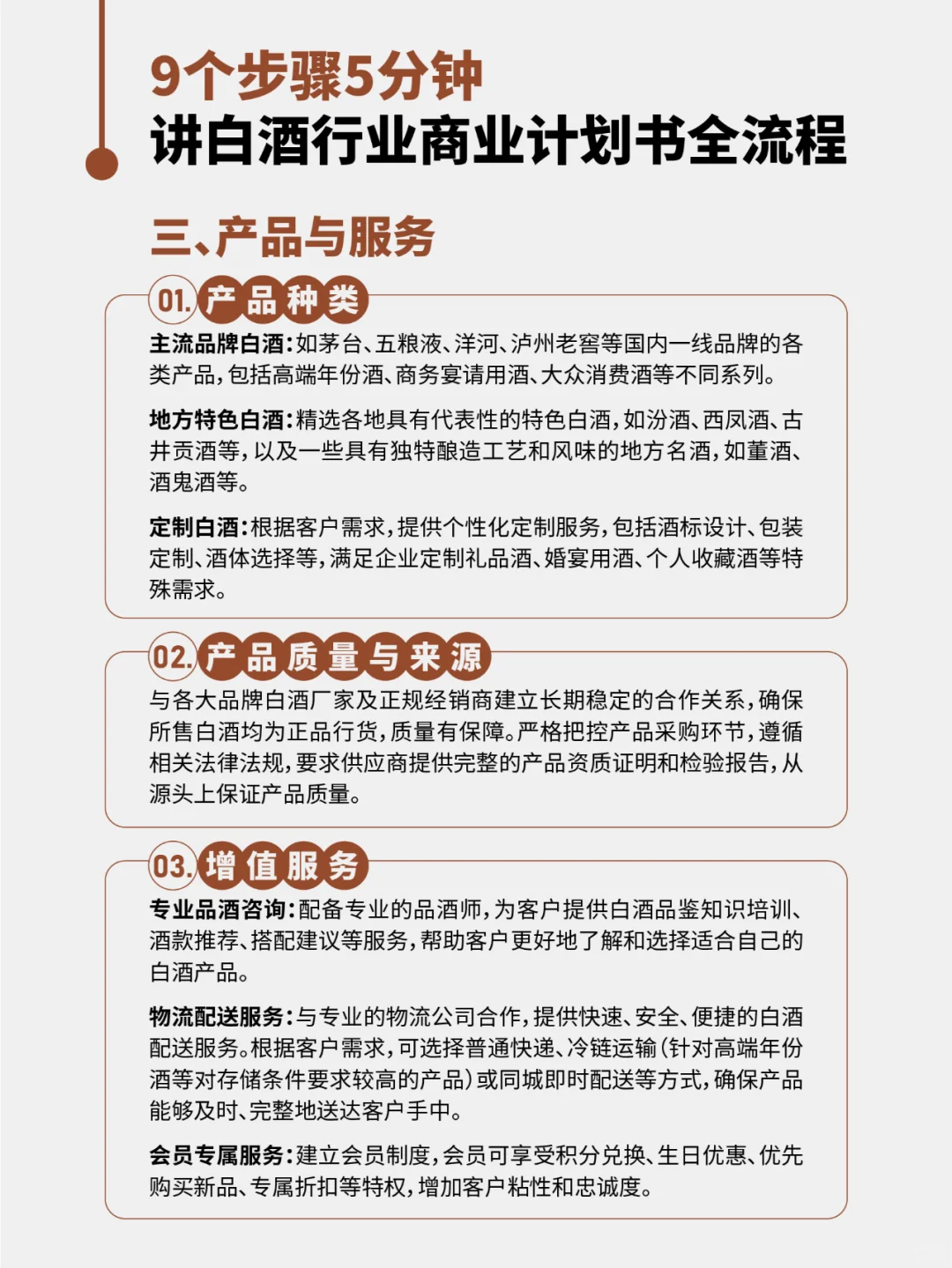 9个步骤5分钟讲清白酒行业计划书全流程