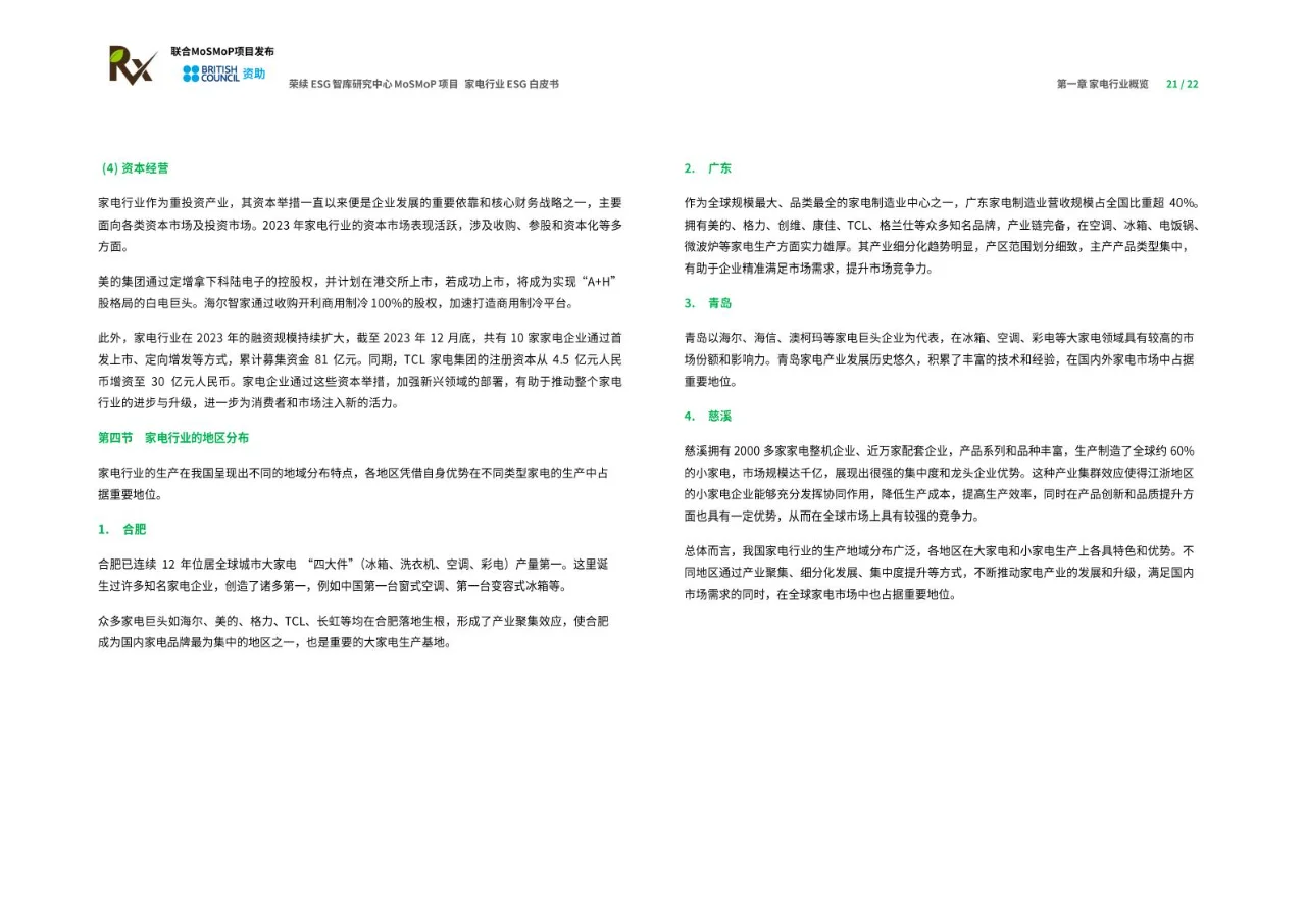 2024年家电行业ESG白皮书
