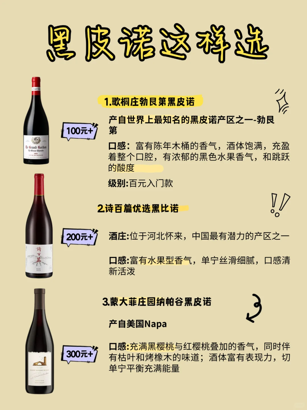 一篇文教你选对黑皮诺～附赠不会出错的酒单