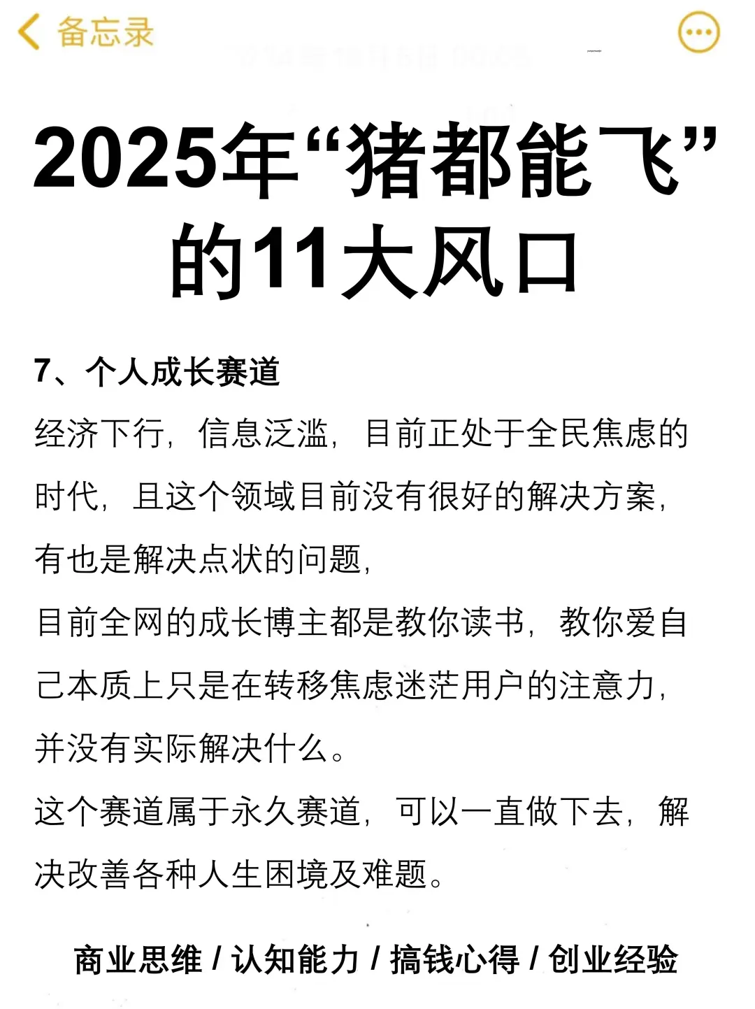 2025年“猪都能飞”的11大风口