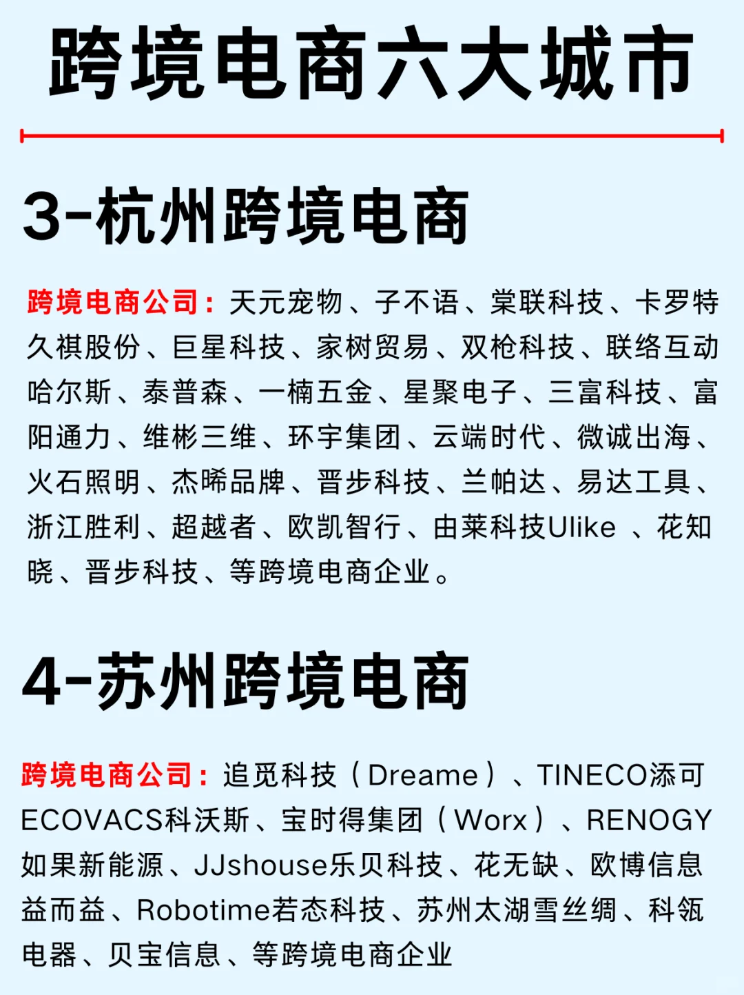 一篇吃透：跨境电商六大城市及热门企业