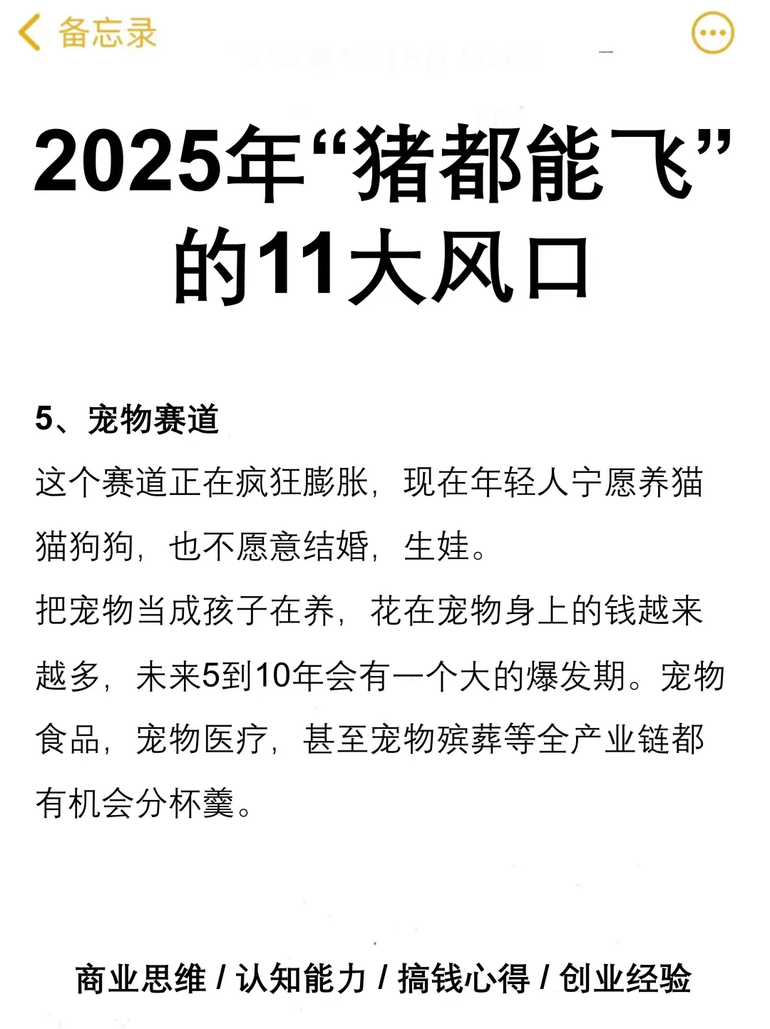 2025年“猪都能飞”的11大风口