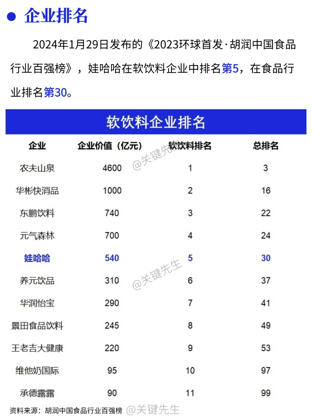 一天吃透一家龙头公司 NO.2 娃哈哈