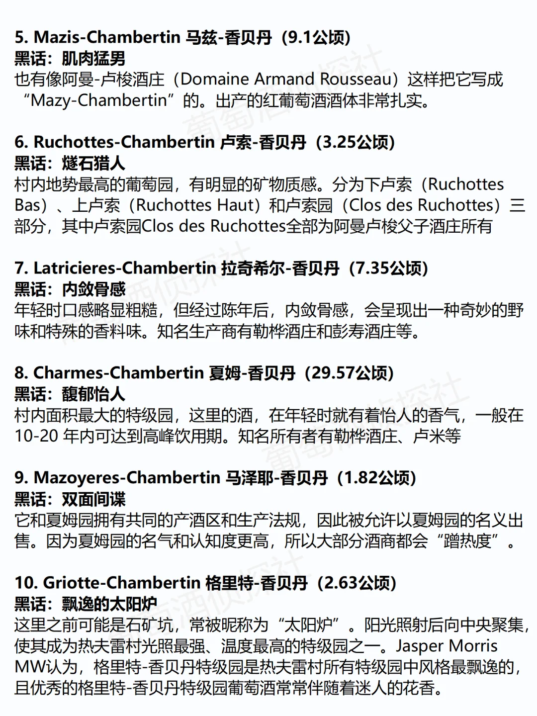【收藏贴】勃艮第33个特级园“黑话版”详解