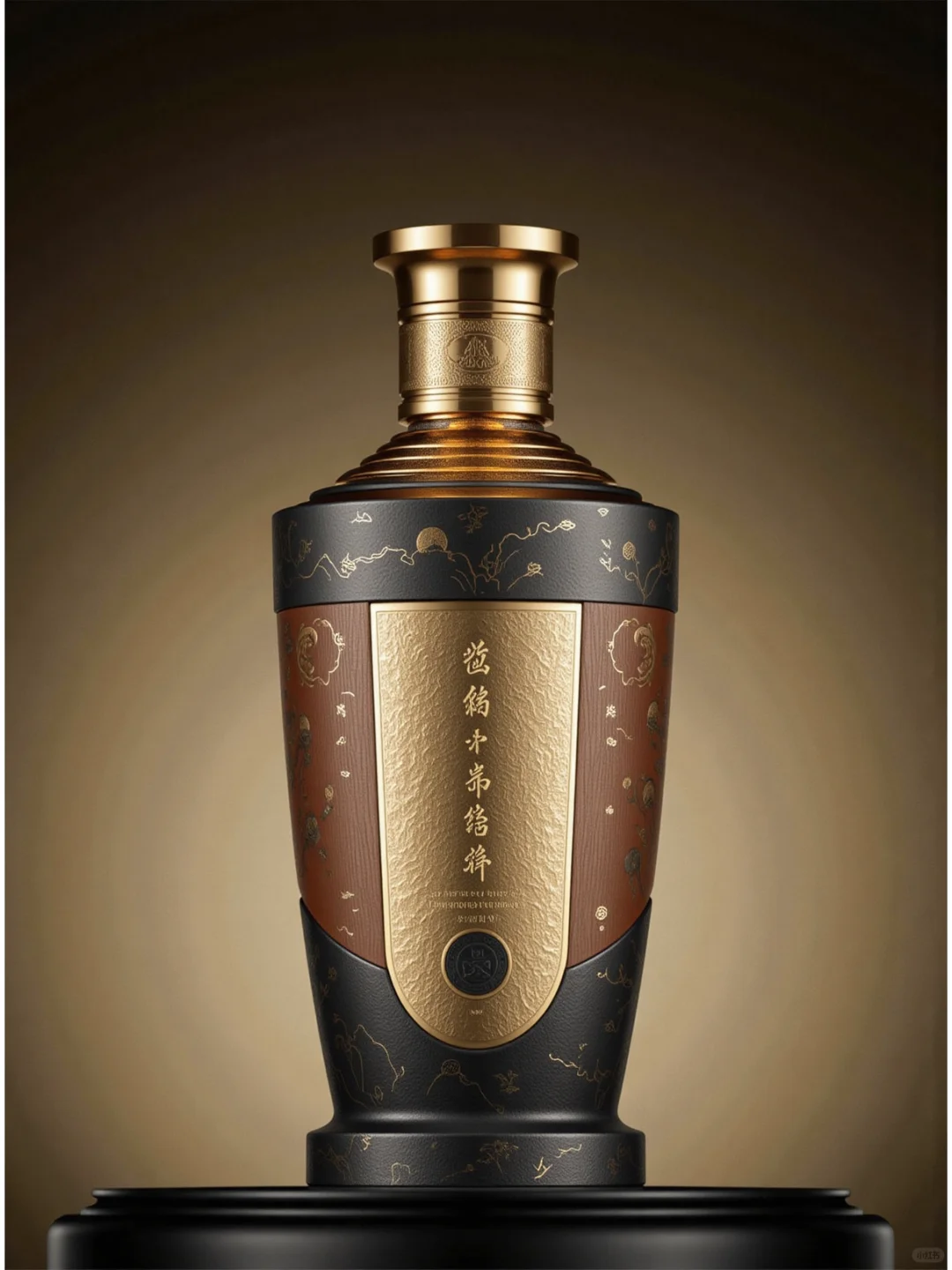 极简老酒包装设计“山河印记，时光佳酿”