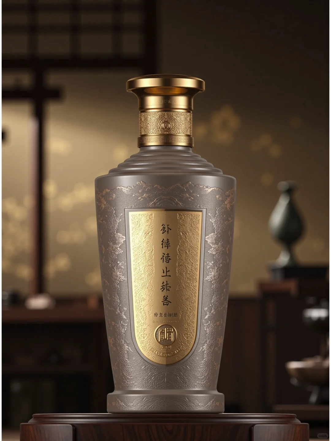 极简老酒包装设计“山河印记，时光佳酿”