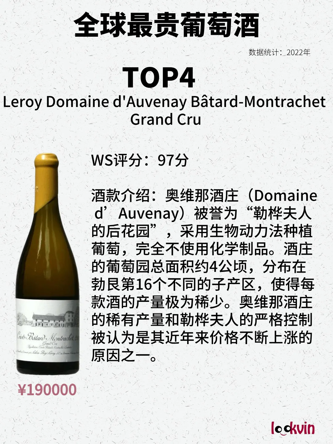 1瓶26万！一文秒懂全球醉贵葡萄酒