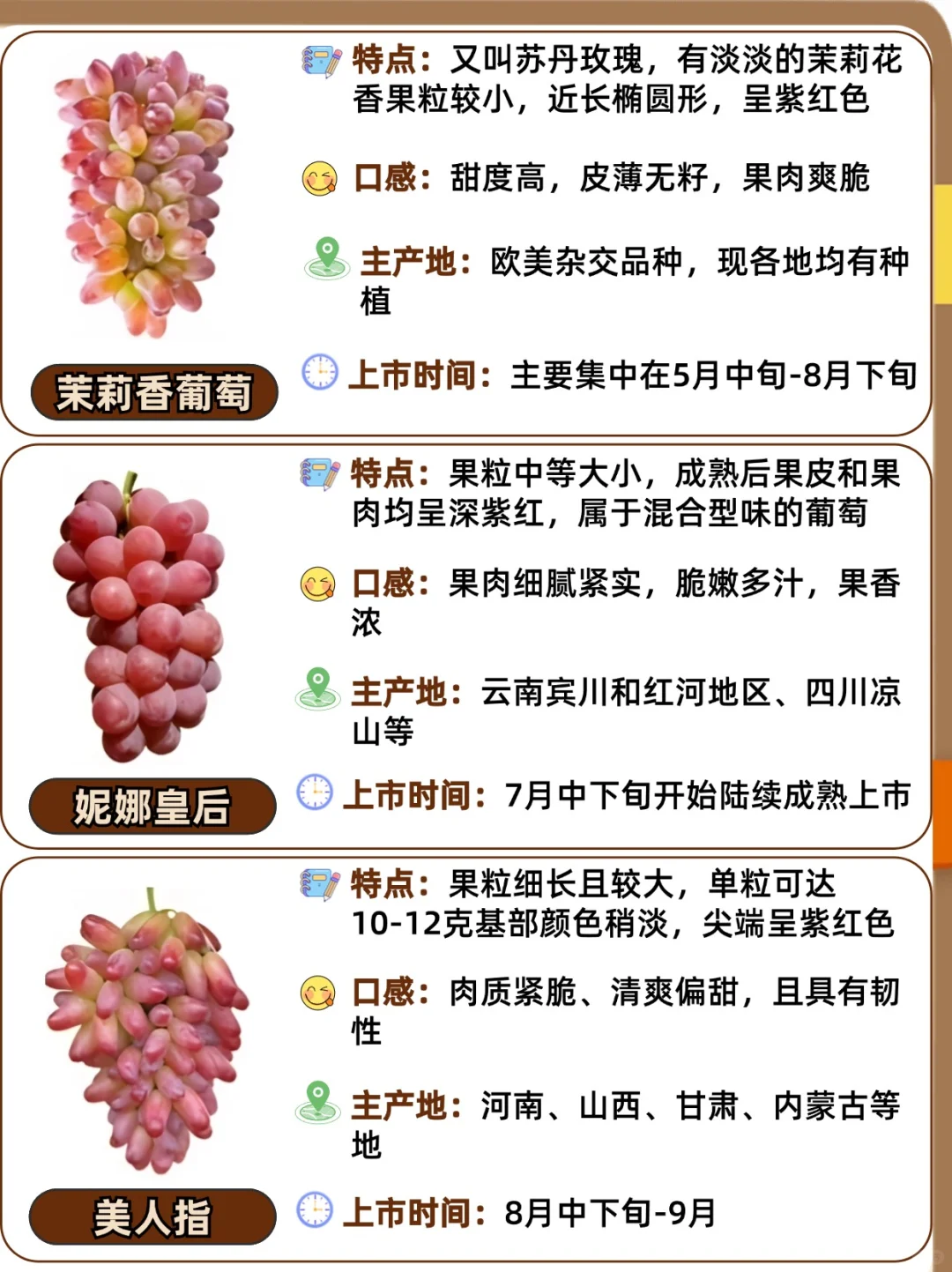 25种常见葡萄品种大全?口感与区别❗️