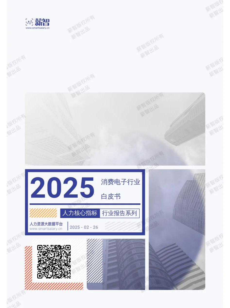 2025年Q1消费电子行业薪酬报告