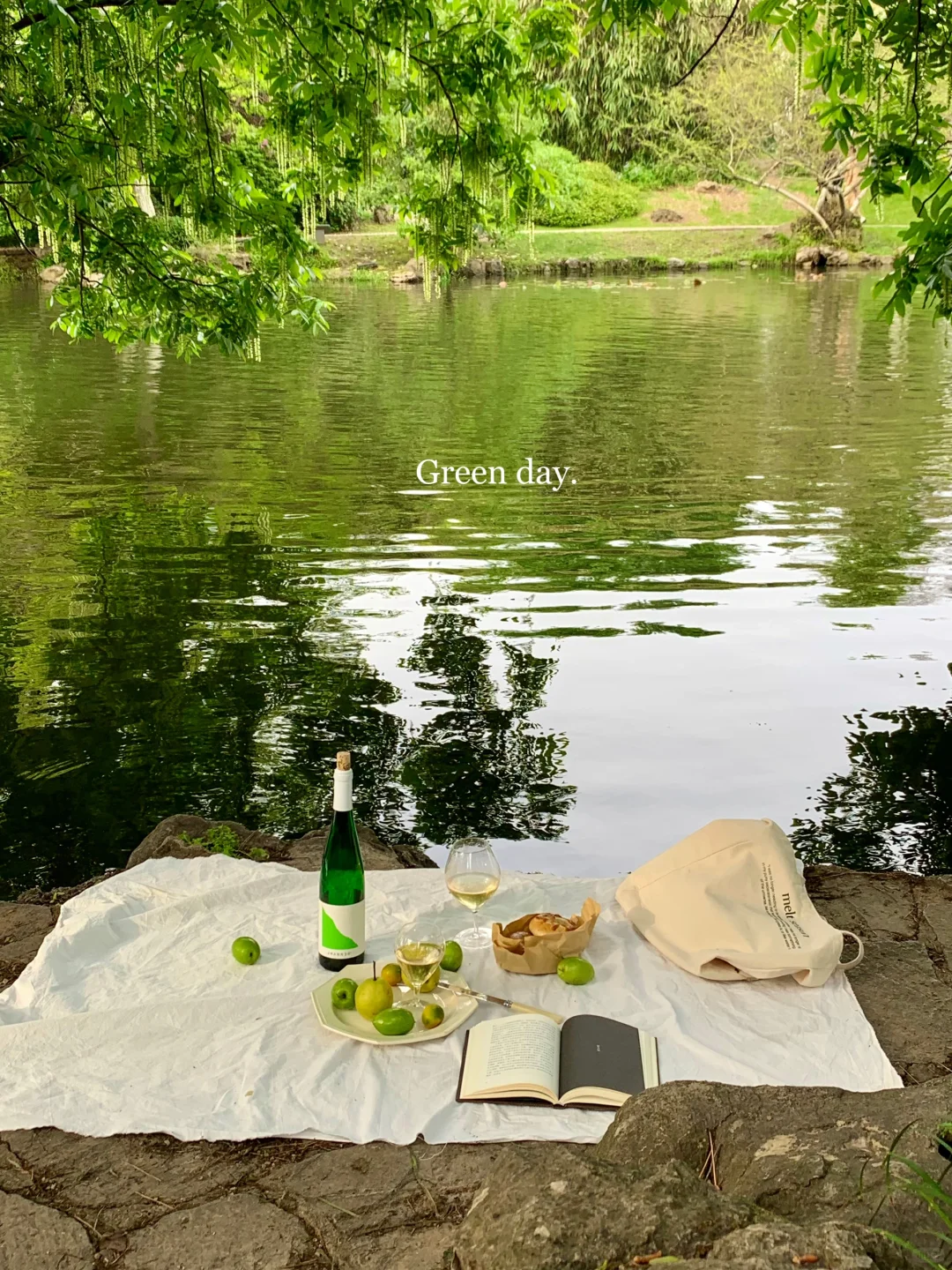湖边小酌