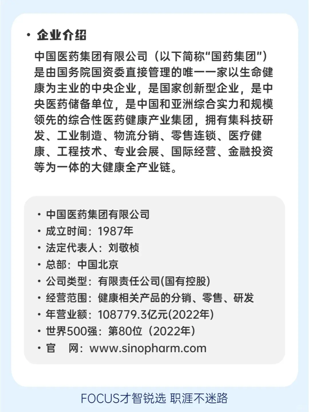 每日了解一家企业——国药集团??嗨，