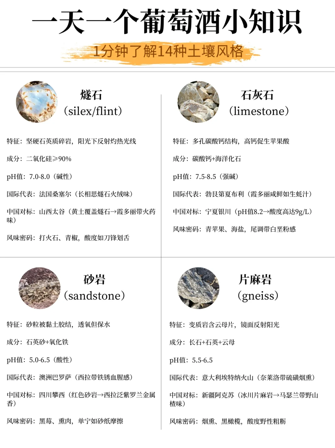葡萄酒14种土壤解析！风土与风味的关系！