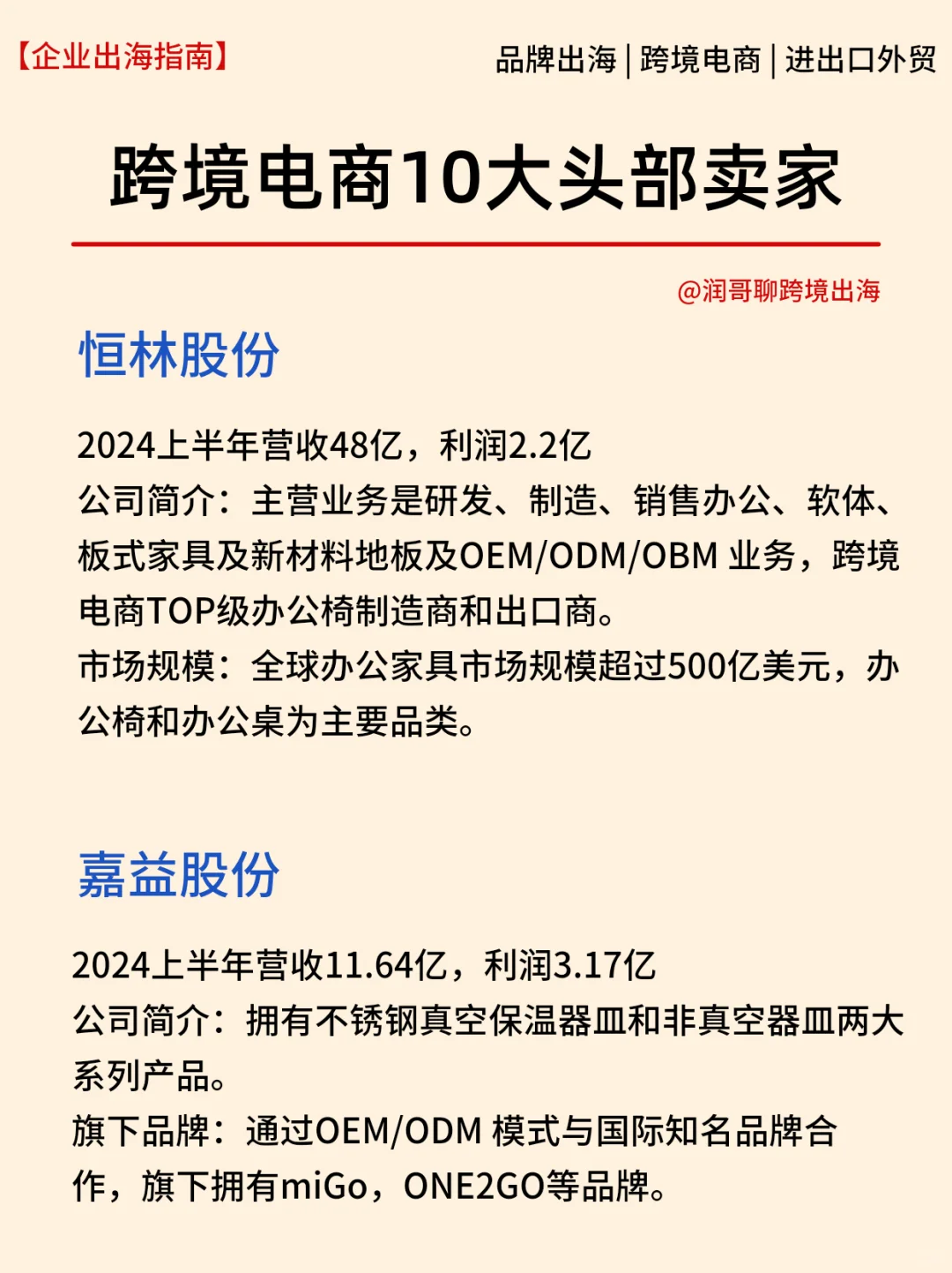跨境电商十大龙头企业简介