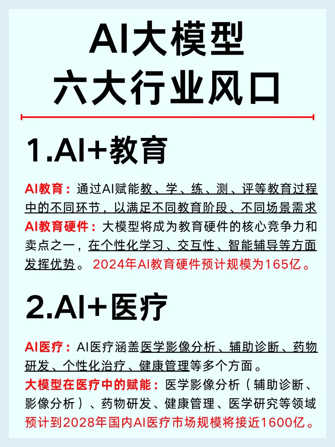 一篇解析：2025年AI大模型六大行业趋势