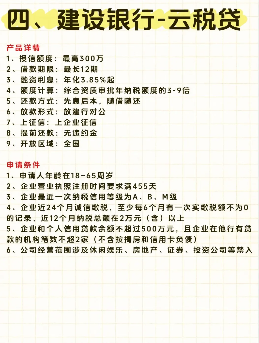企业贷银行产品有哪些？