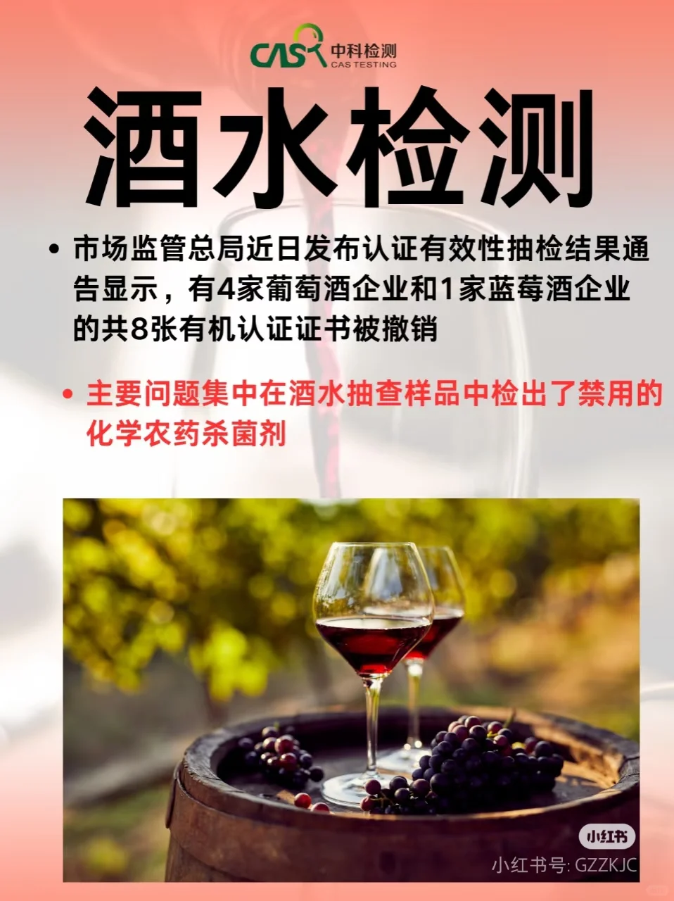 酒水检测：多家葡萄酒被查出农药杀菌剂！