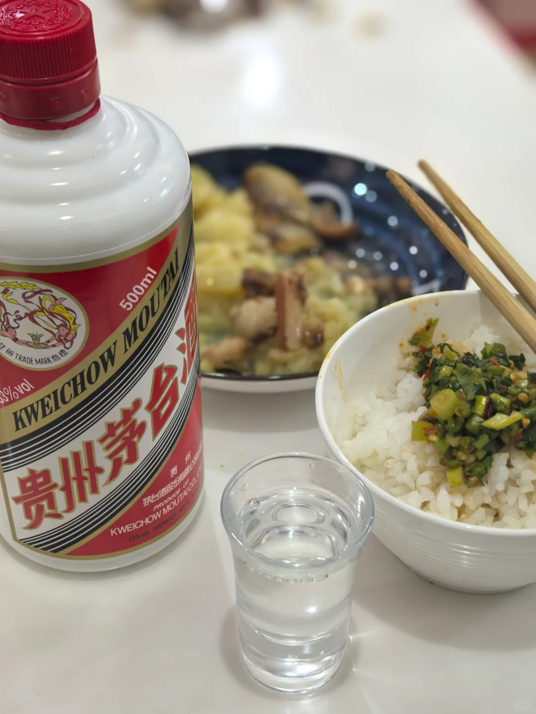 冷饭配茅台