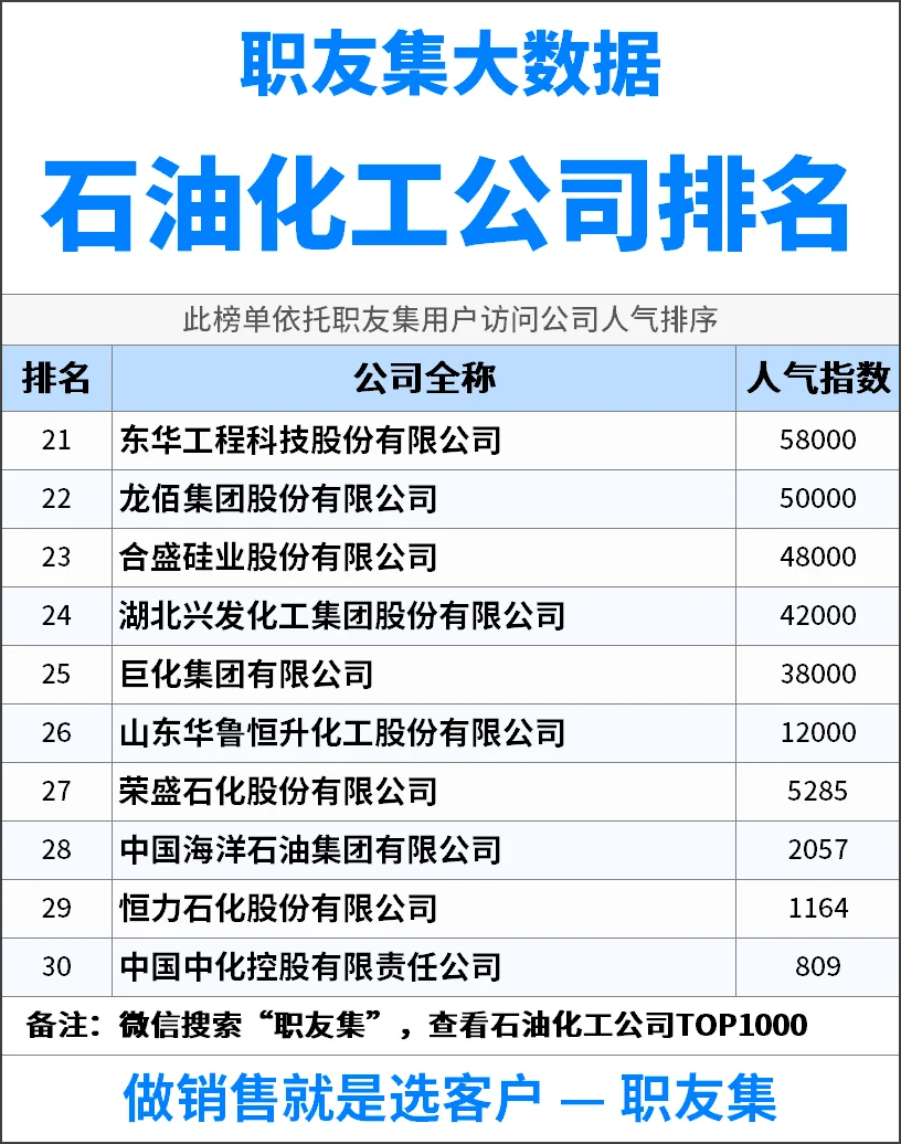 2025年中国‌‌‌‌石油化工公司排行榜
