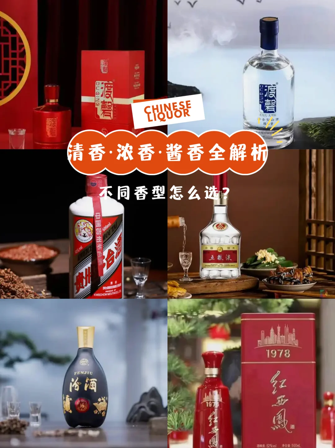 白酒香型怎么选❓这张图帮你看懂?！