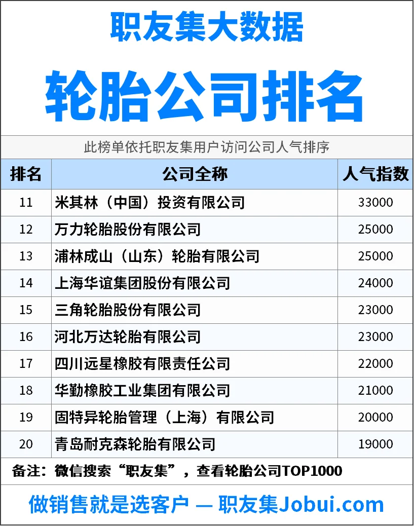 2025年中国‌‌‌轮胎公司排行榜