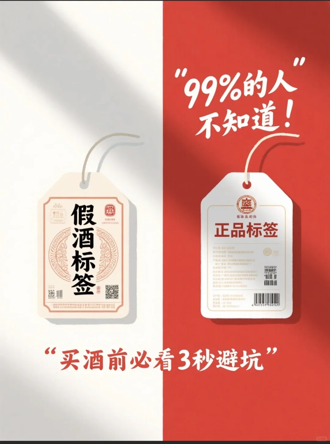 白酒瓶身代码破译，三秒看出值不值这个价。