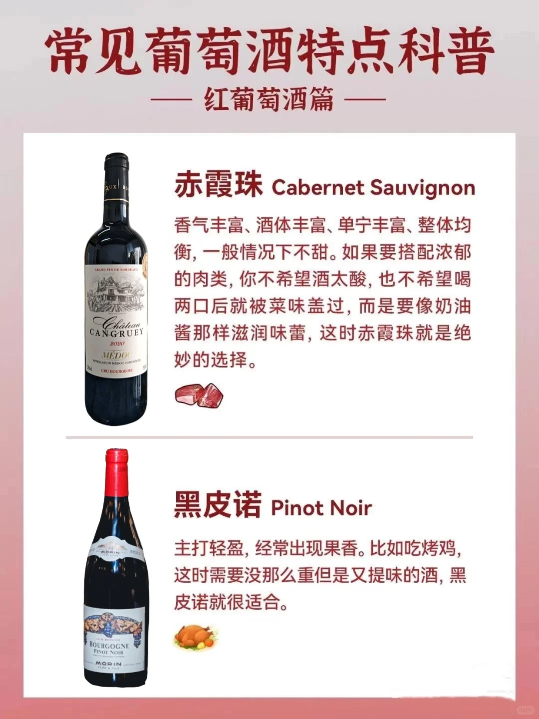 常见葡萄酒特点科普?