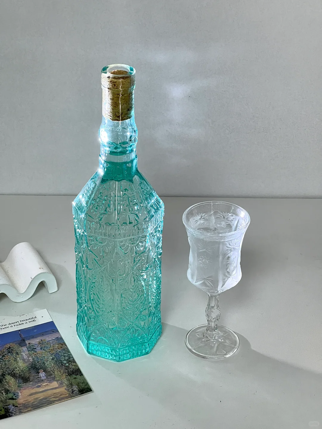 莫奈花园低浮雕瓶葡萄酒！将浪漫装进瓶中