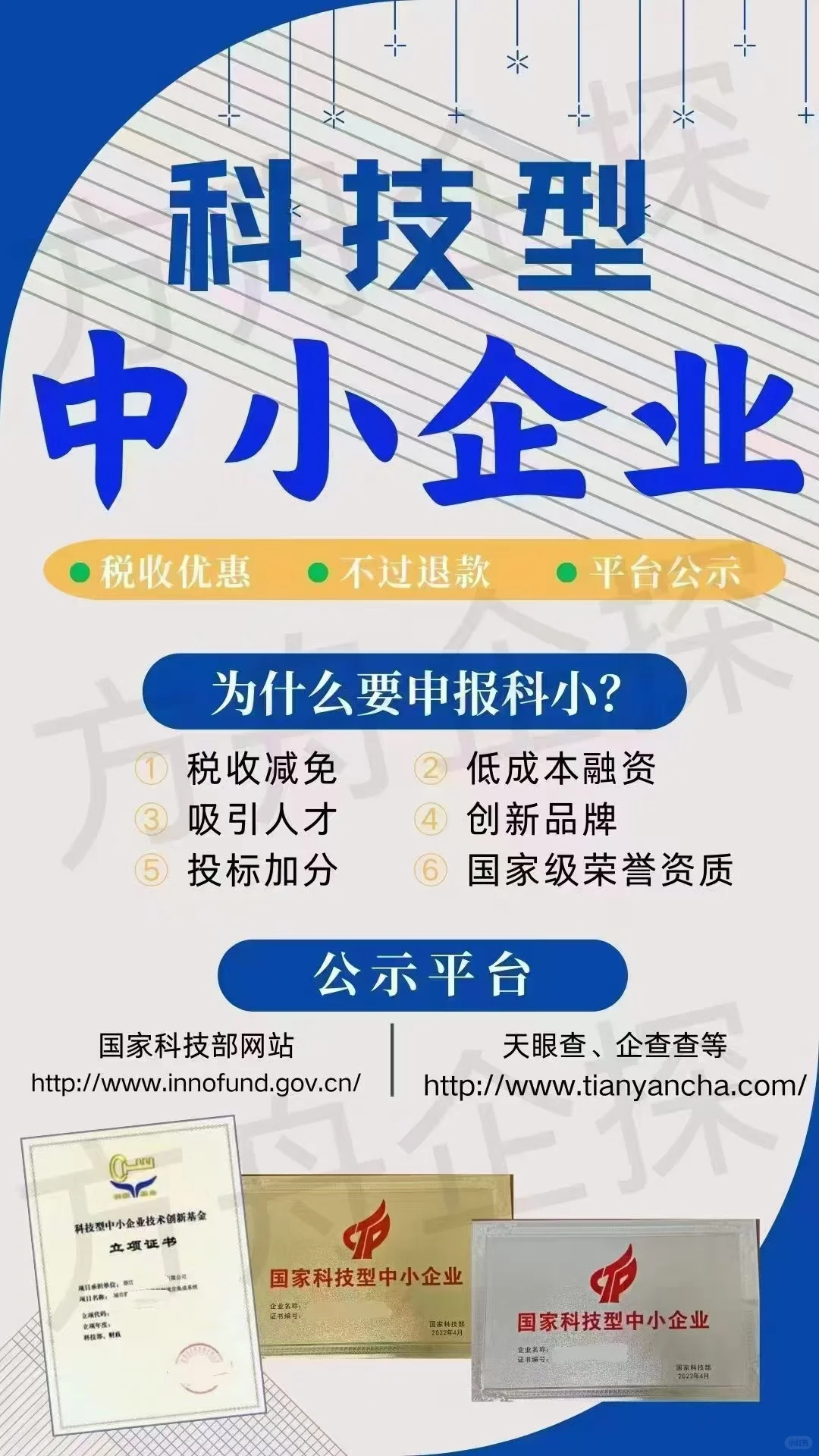国家级荣誉，科技型中小企业
